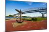 Blue Water Bridge at Port Huron, Michigan, USA-null-Mounted Photographic Print