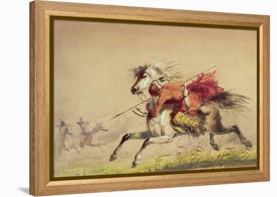 Blue Water Creek Battle, 1855-Alfred Jacob Miller-Framed Premier Image Canvas