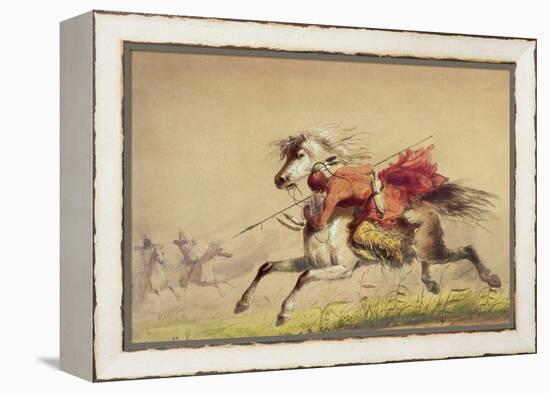 Blue Water Creek Battle, 1855-Alfred Jacob Miller-Framed Premier Image Canvas