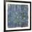 Blue Water Lilies Between, c.1916-1919-Claude Monet-Framed Premium Giclee Print