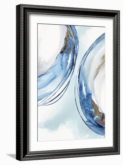 Blue Water Rings I-Emma Peal-Framed Art Print