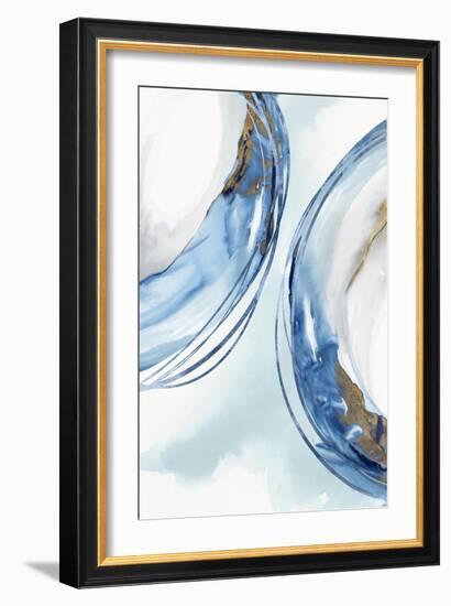 Blue Water Rings I-Emma Peal-Framed Art Print