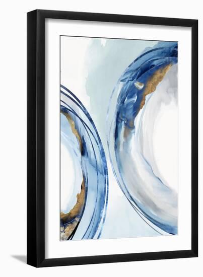 Blue Water Rings II-Emma Peal-Framed Art Print