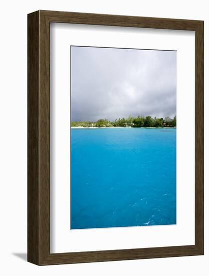 Blue Water with Beach, Sandy Lane Beach, Barbados-Stefano Amantini-Framed Photographic Print