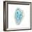 Blue Watercolor Agate Square-Susan Bryant-Framed Premium Giclee Print