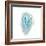 Blue Watercolor Agate Square-Susan Bryant-Framed Premium Giclee Print