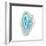 Blue Watercolor Agate Square-Susan Bryant-Framed Premium Giclee Print