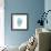 Blue Watercolor Agate Square-Susan Bryant-Framed Premium Giclee Print displayed on a wall