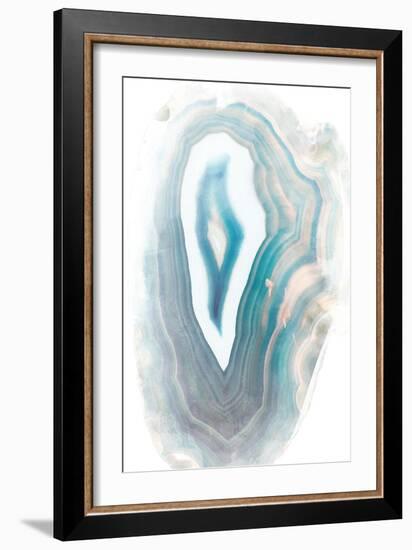 Blue Watercolor Agate-Susan Bryant-Framed Art Print