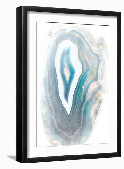 Blue Watercolor Agate-Susan Bryant-Framed Art Print