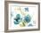 Blue Watercolor Modern Poppies I-Lanie Loreth-Framed Art Print