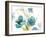 Blue Watercolor Modern Poppies I-Lanie Loreth-Framed Art Print