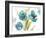 Blue Watercolor Modern Poppies II-Lanie Loreth-Framed Art Print