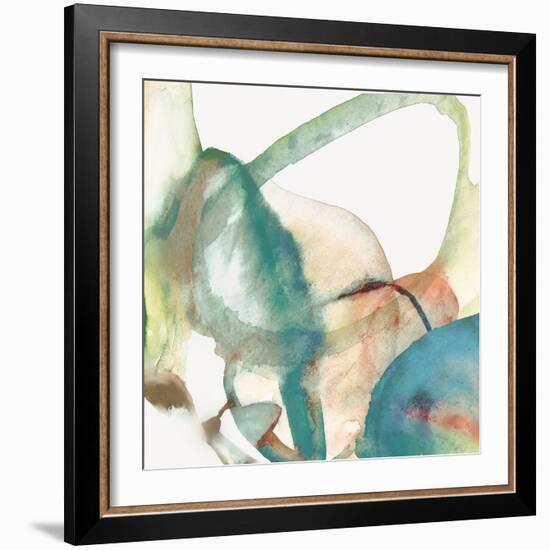 Blue Watermarks II-Jacob Q-Framed Art Print