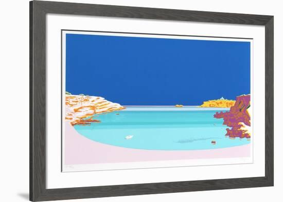 Blue Waters-Manolo Tarazona-Framed Serigraph