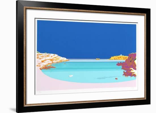 Blue Waters-Manolo Tarazona-Framed Serigraph