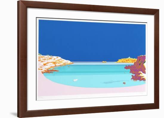 Blue Waters-Manolo Tarazona-Framed Serigraph