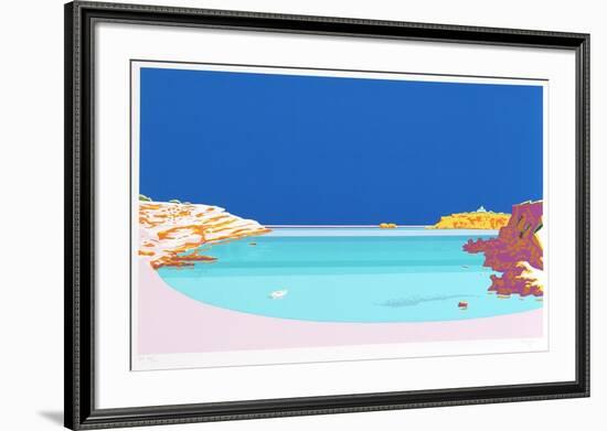 Blue Waters-Manolo Tarazona-Framed Serigraph