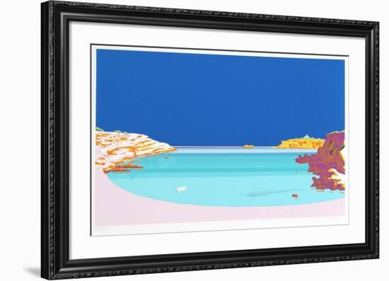 Blue Waters-Manolo Tarazona-Framed Serigraph