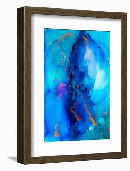 Blue Waves-Lynne Douglas-Framed Photographic Print