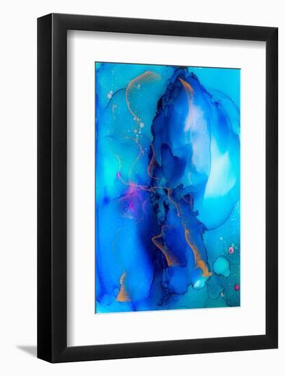 Blue Waves-Lynne Douglas-Framed Photographic Print