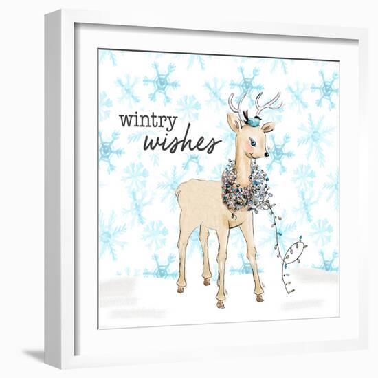 Blue Whimsical Christmas I-Patricia Pinto-Framed Art Print