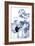 Blue & White Asian Garden I-Vision Studio-Framed Art Print