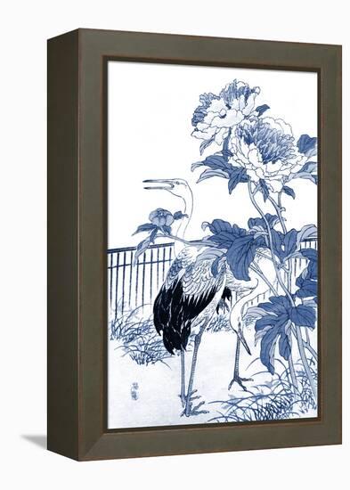 Blue & White Asian Garden I-Vision Studio-Framed Stretched Canvas