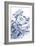 Blue & White Asian Garden II-Vision Studio-Framed Art Print