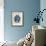 Blue & White Ginger Jar on Linen I-Vision Studio-Framed Art Print displayed on a wall