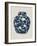 Blue & White Ginger Jar on Linen II-Vision Studio-Framed Art Print