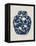 Blue & White Ginger Jar on Linen II-Vision Studio-Framed Stretched Canvas