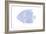 Blue & White Tropical Fish V-Vision Studio-Framed Art Print