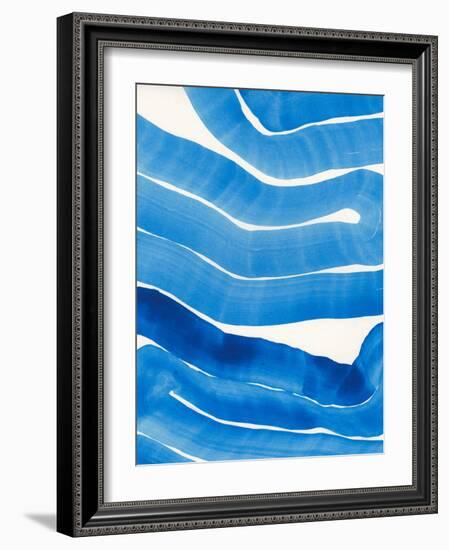 Blue Wiggles II-Jodi Fuchs-Framed Art Print