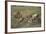 Blue Wildebeests Fighting-DLILLC-Framed Photographic Print