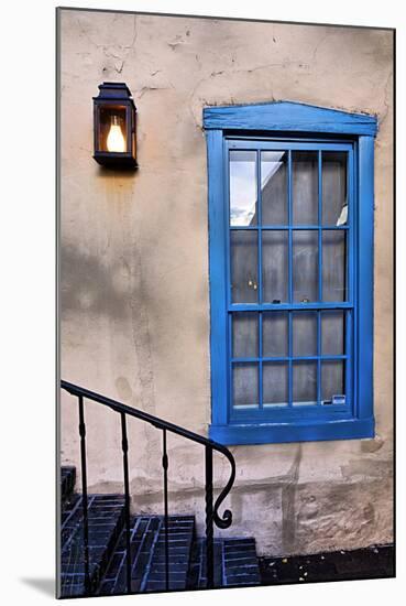 Blue Window, Santa Fe, New Mexico-George Oze-Mounted Photographic Print