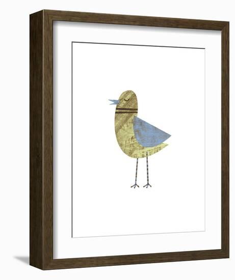 Blue Winged Bird-John W^ Golden-Framed Art Print