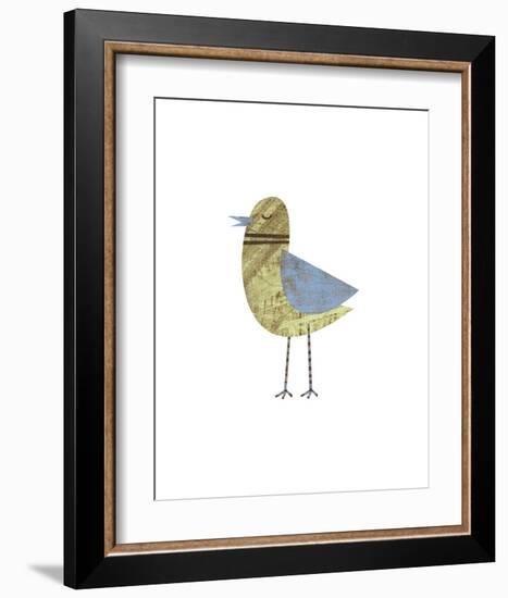 Blue Winged Bird-John W^ Golden-Framed Art Print