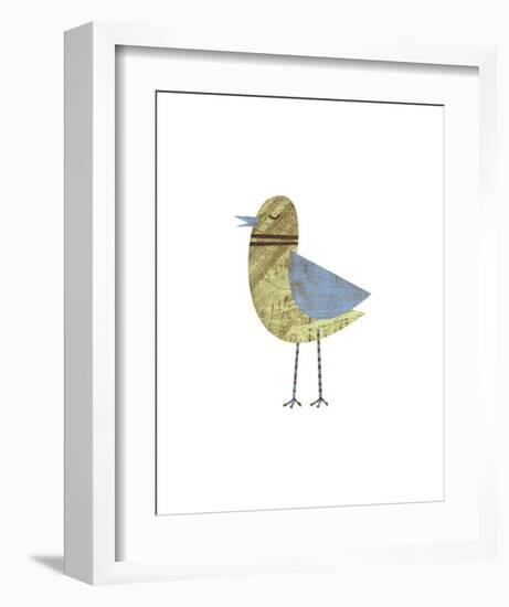 Blue Winged Bird-John W^ Golden-Framed Art Print