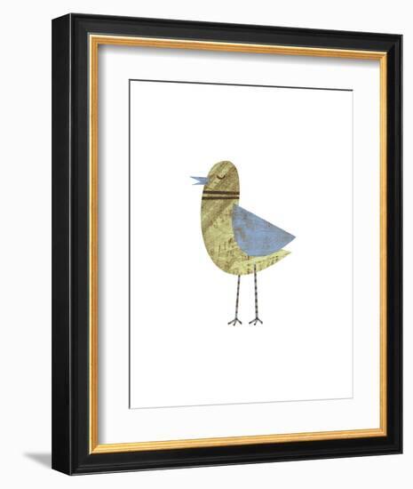 Blue Winged Bird-John W^ Golden-Framed Art Print