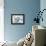Blue Winter Florals-Asia Jensen-Framed Stretched Canvas displayed on a wall