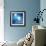 Blue Winter Sunshine in Mosaic Glass Window-art_of_sun-Framed Premium Giclee Print displayed on a wall