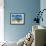 Blue with Green Horizon II-Chamira Young-Framed Art Print displayed on a wall