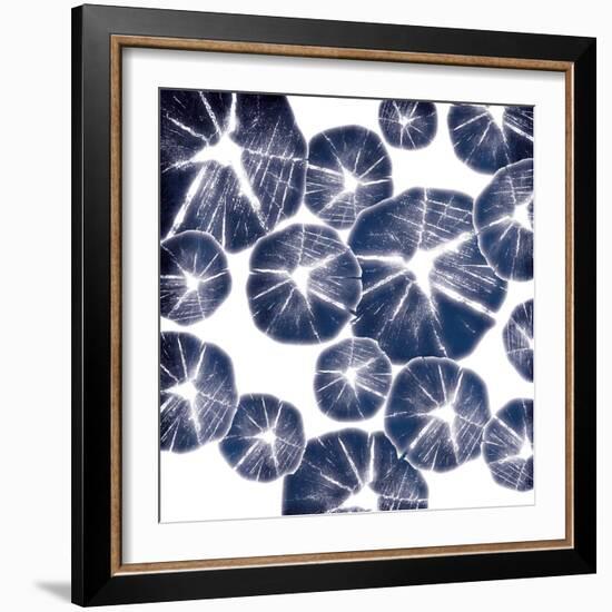 Blue Wood Pile-Jace Grey-Framed Art Print
