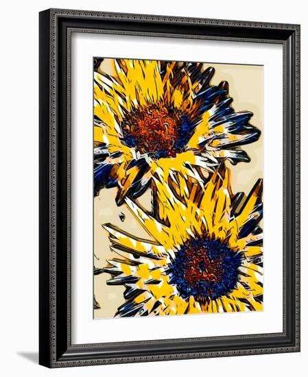 Blue & Yellow Pop-Heidi Bannon-Framed Photo