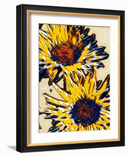 Blue & Yellow Pop-Heidi Bannon-Framed Photo