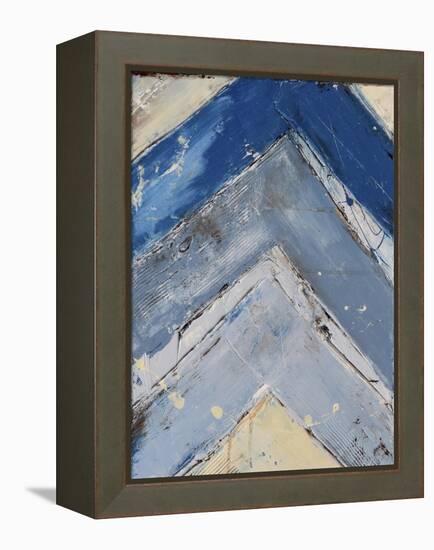 Blue Zag I-Erin Ashley-Framed Stretched Canvas