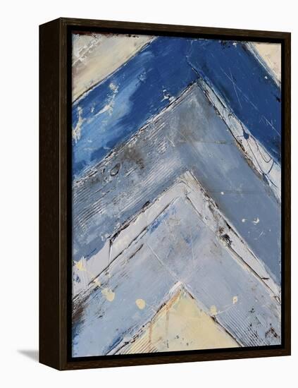 Blue Zag I-Erin Ashley-Framed Stretched Canvas