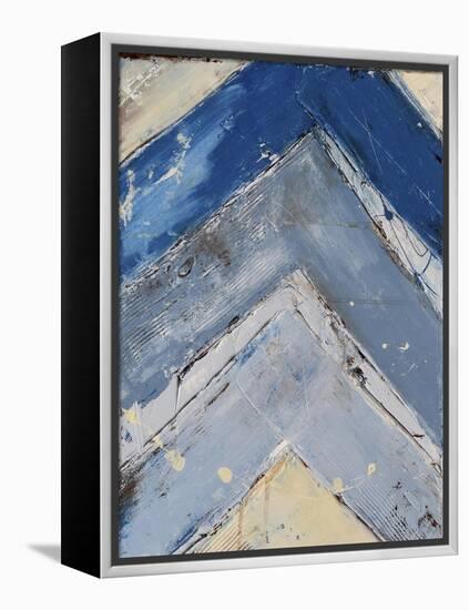 Blue Zag I-Erin Ashley-Framed Stretched Canvas