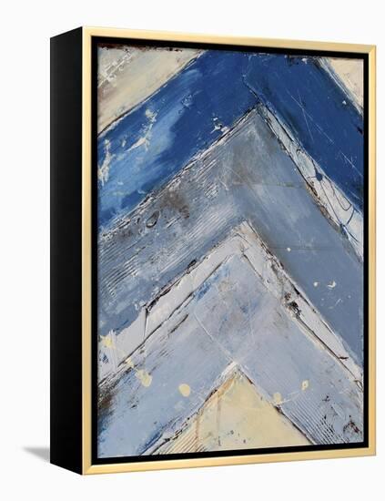 Blue Zag I-Erin Ashley-Framed Stretched Canvas